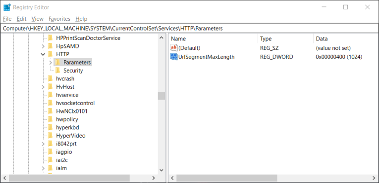 Registry Editor