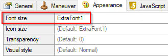 Font size