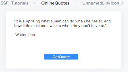 A quote