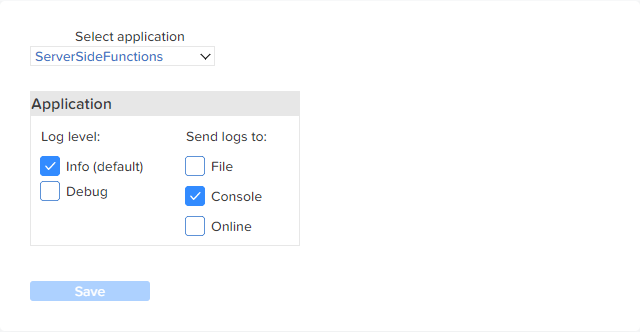 No Internal message bus settings