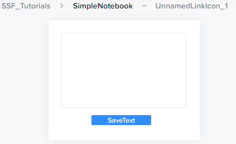 Initially empty text element